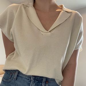 Banana Republic Oversized Polo Blouse
